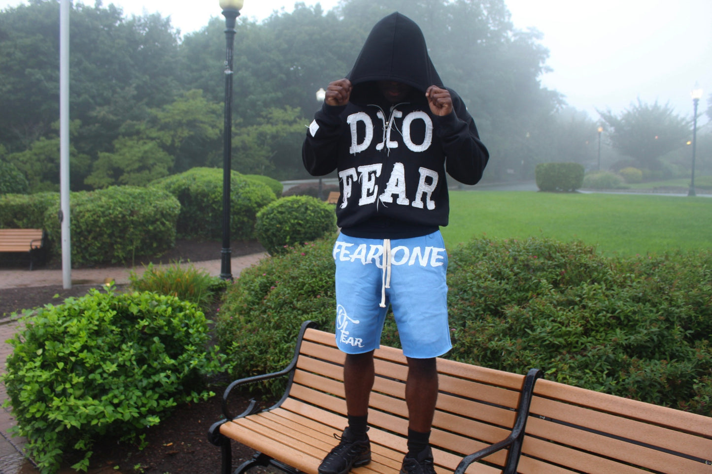 “Fear One” V2 Sun Faded Shorts