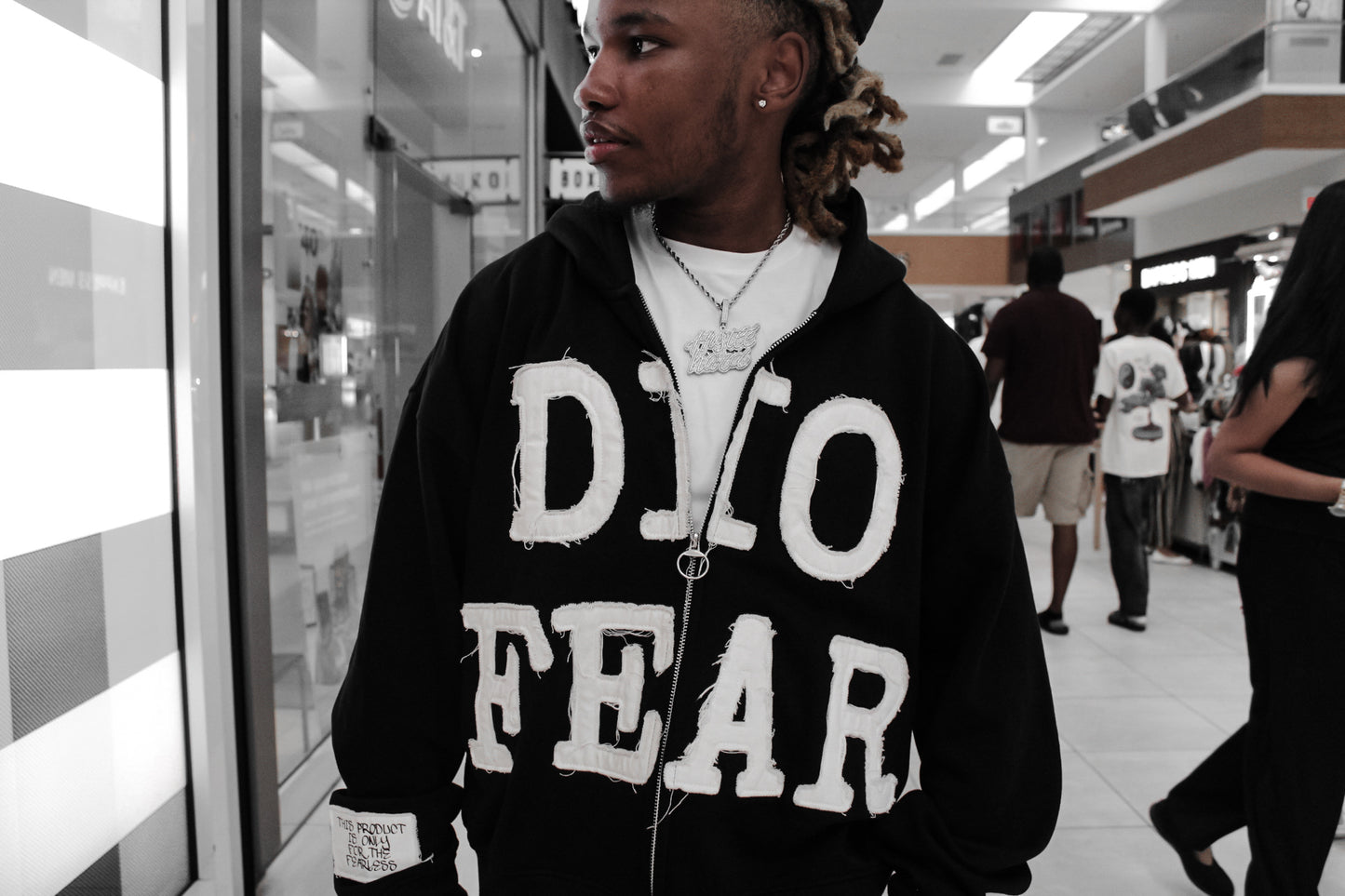 DioFear “only fearing one” Lightweight Oversized Hoodie