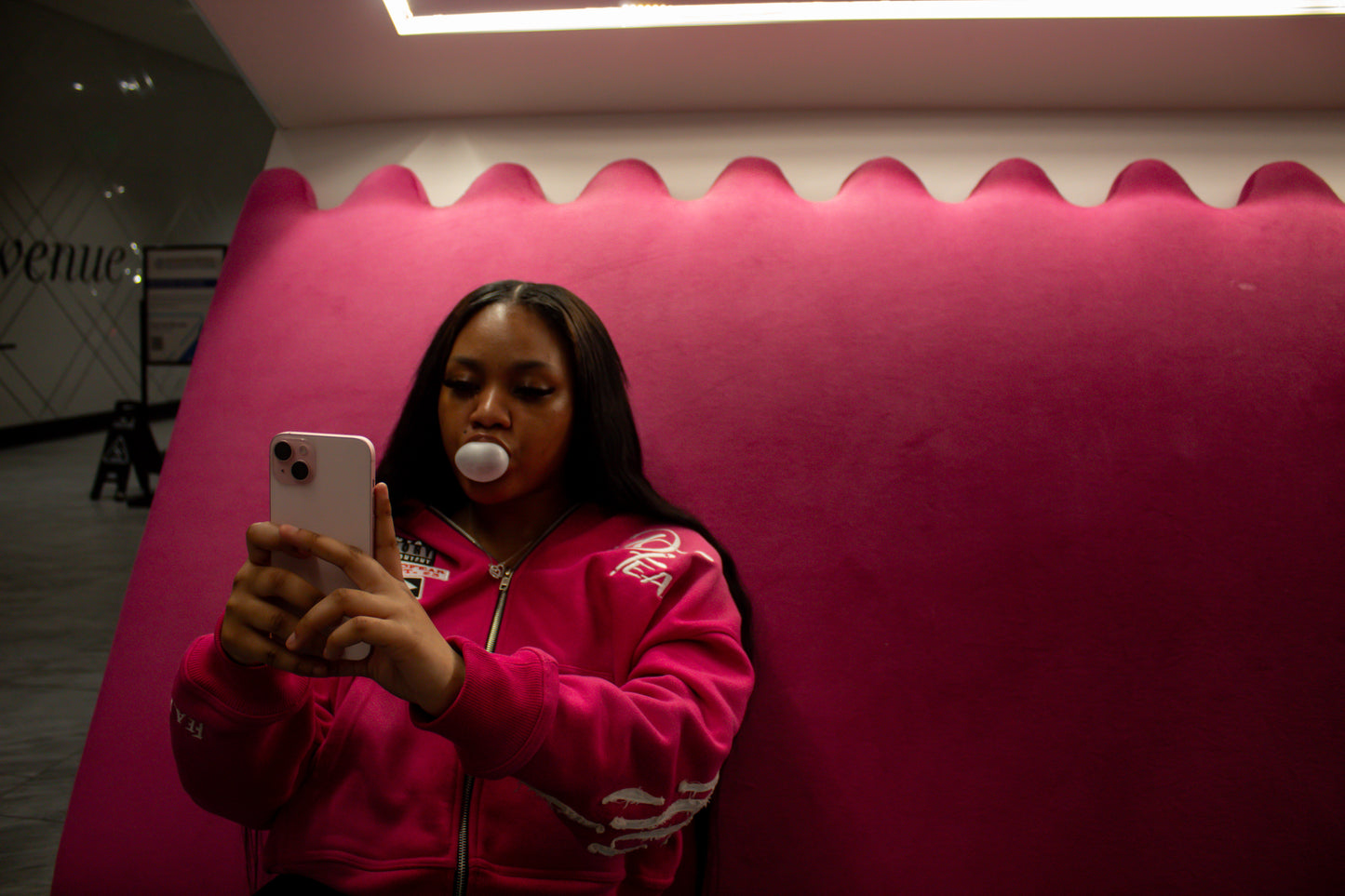 Acid Wash Pink "Starred Hoodie"