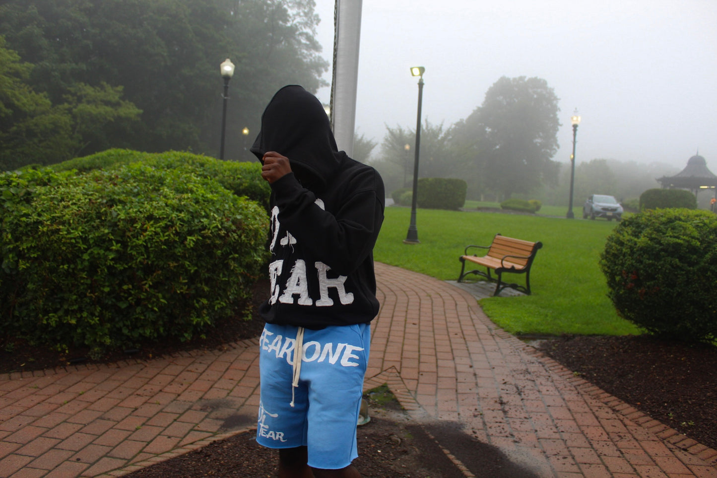 “Fear One” V2 Sun Faded Shorts